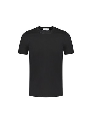 T-SHIRT A MANICHE CORTE IN MISTO LINO E COTONE – Suit Negozi