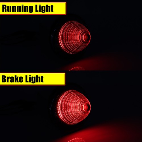 For 1960 1961 Chevy Impala Bel Air Nomad LED Red Tail Brake Light Smoke Lens 2PC - Picture 7 of 10