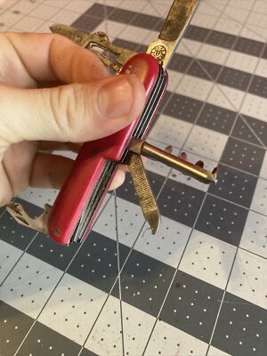 Vintage B Swiss Army Knife Stainless Steel Made in China Vintage B Swiss Army Knife Stainless Steel Made in China