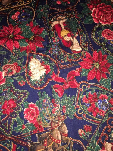 Half Yard Schnitte 6 Stück Stoff Weihnachtsdrucke Sorte 100 % Baumwolle A Neu aus altem Lagerbestand - Bild 10 von 12