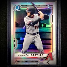 2021 Bowman Chrome Draft Adrian Del Castillo Rookie Prospect 1st Refractor #108