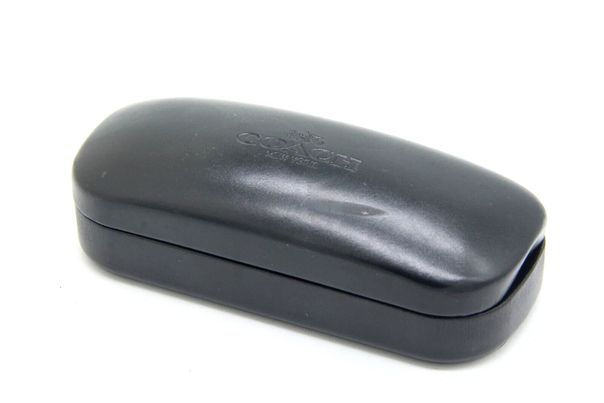 COACH Black Leather Eyewear CASE ONLY Coach Leather Unisex Eyeglass Cases & Storage for sale | eBay main image 3