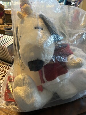 NEW Vintage 24'' SNOOPY WOODSTOCK Hoodie Plush w FM Scanner Radio Macy's 2006