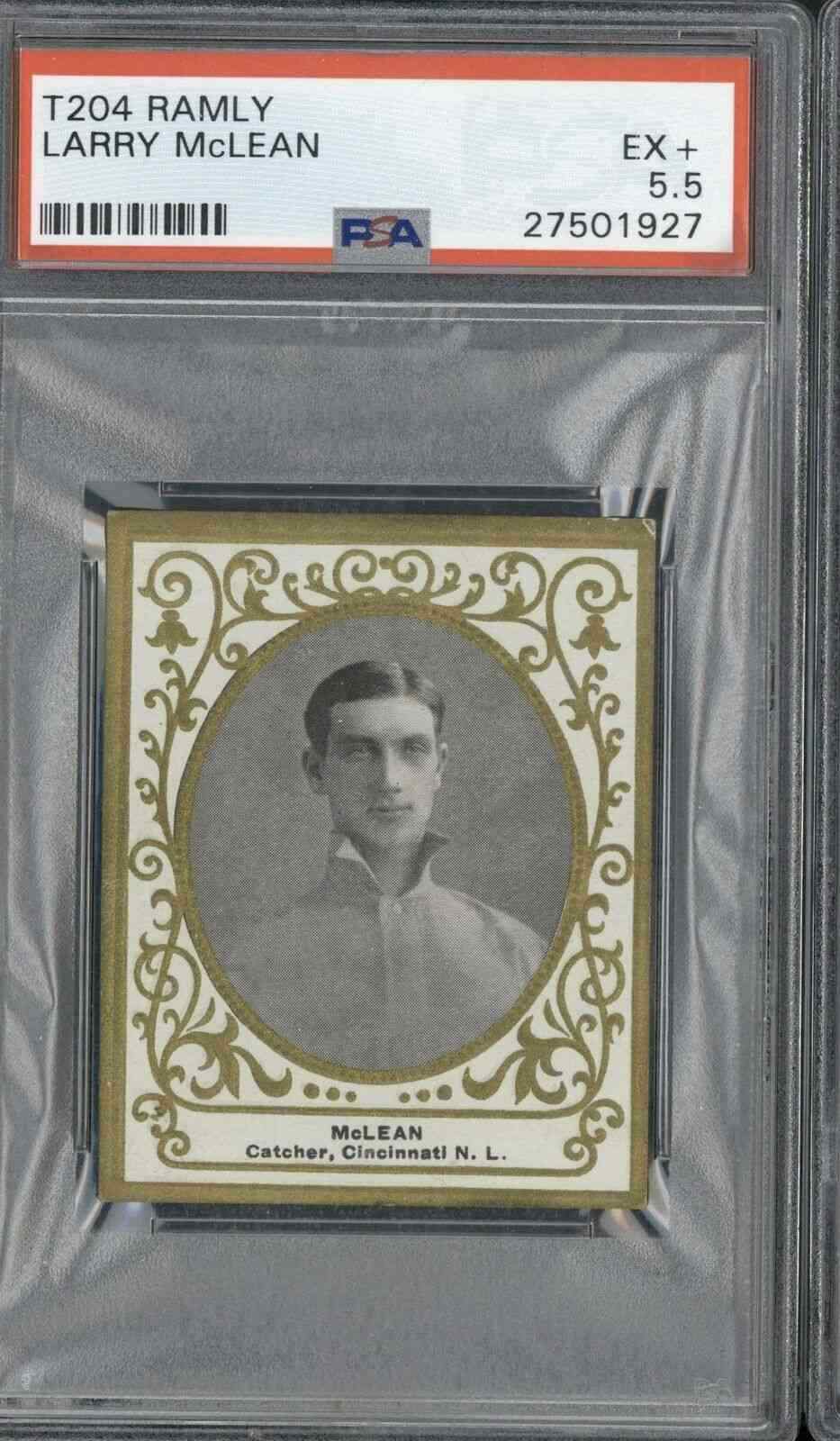 1909 T204 Ramly Larry McLean - PSA 5.5