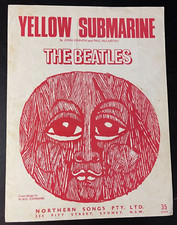 KLAUS VOORMAN  BEATLES SHEET MUSIC *YELLOW SUBMARINE-NORTHERN SONGS AUS-3571