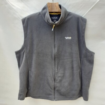 Regatta Fleece Vest Men's 3XL Grey Zip up Waistcoat Pockets XXXL Bodywarmer 