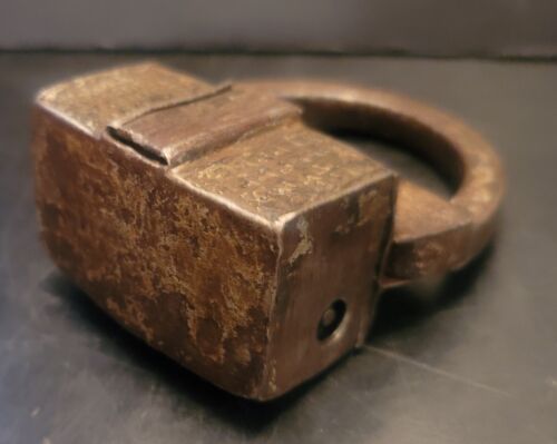 Antique Old Brass Copper Iron Trick Screw System Padlock 2 Key Working India? - Picture 8 of 13