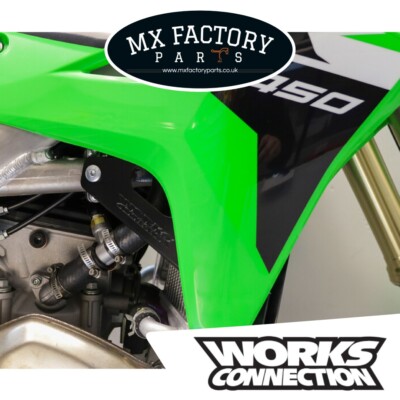 KX450/X 2024 Kühlerstreben Funktionsanschluss schwarz Schutz Kawasaki 450 KX450X