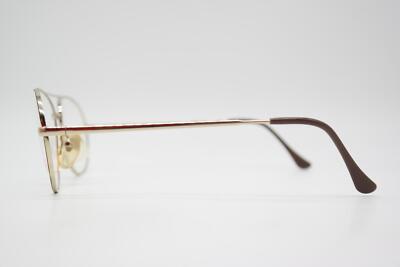 Vintage Glasses NiGuRa 597 Red Brown Gold Oval Eyeglass Frame | eBay