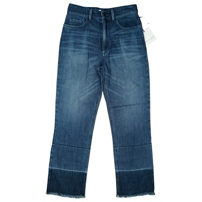 Bella Dahl Lennon Damen Jeans 7/8 Hose ankle straight high Rise 34 W26 blau NEU
