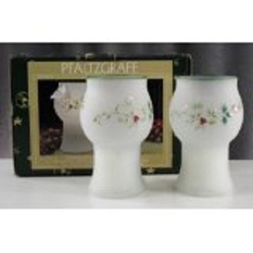Pfaltzgraff WINTERBERRY FLOATING PILLAR CANDLES SET 2 NEW eBay