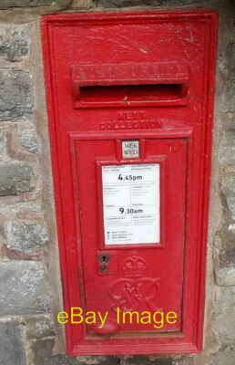 Photo 6x4 George VI postbox, Greenfield Road Presteigne The box is in the c2014