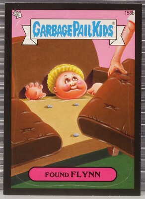 2013 Garbage Pail Kids Brands New Series 3 Found FLYNN #158b Black