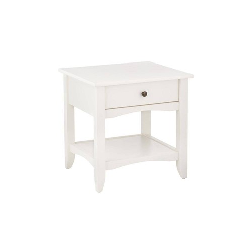 StyleWell End/Side Table 22"Hx20"Wx20"D Classic Rectangular SolidwoodFrame White - Picture 7 of 7