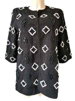 NEW H\u0026M Beaded Jacket Embellished 