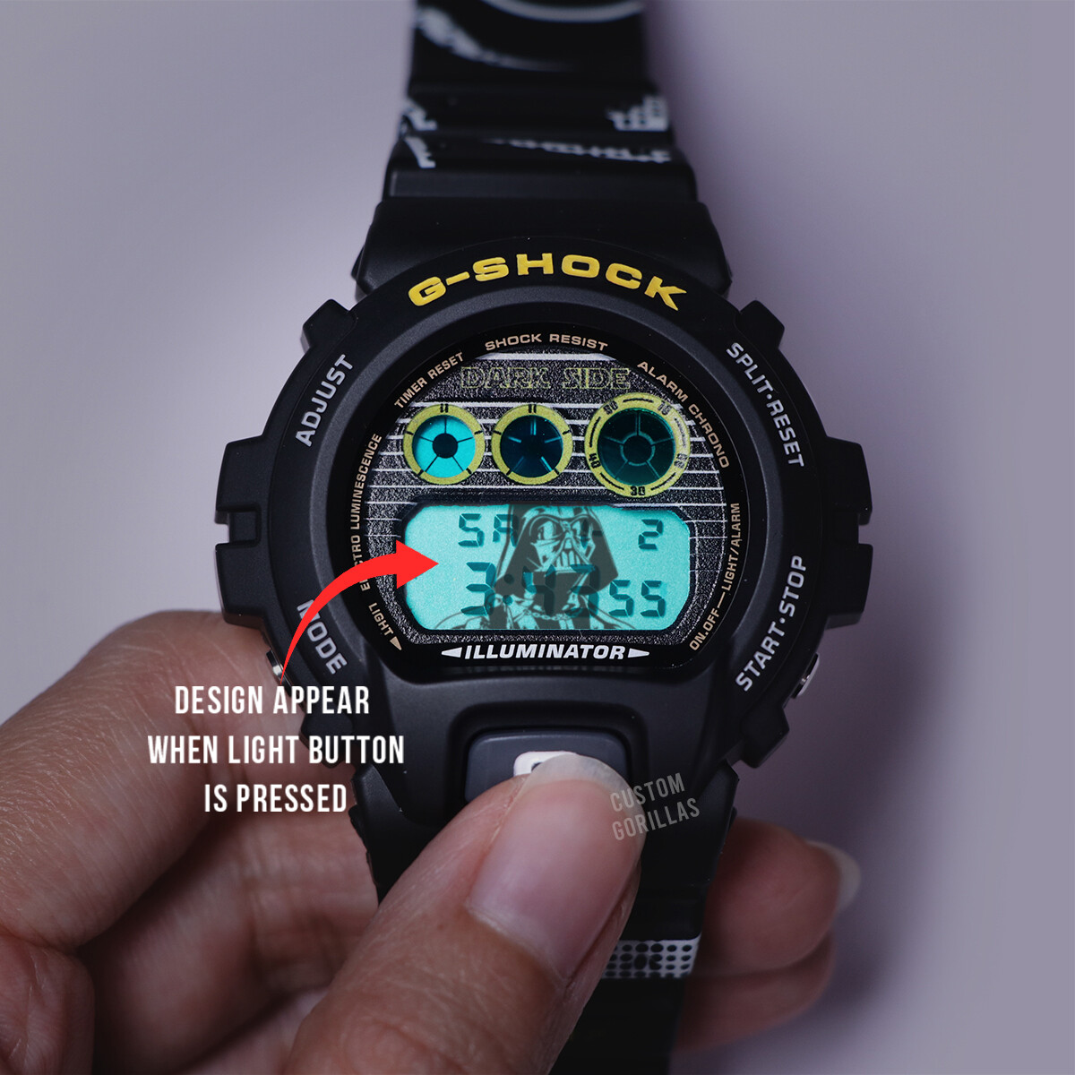 Darth Vader Starwar G-Shock Watch Special Custom Design Dark Darth Vader Starwar G-Shock Watch Special Custom Design Dark