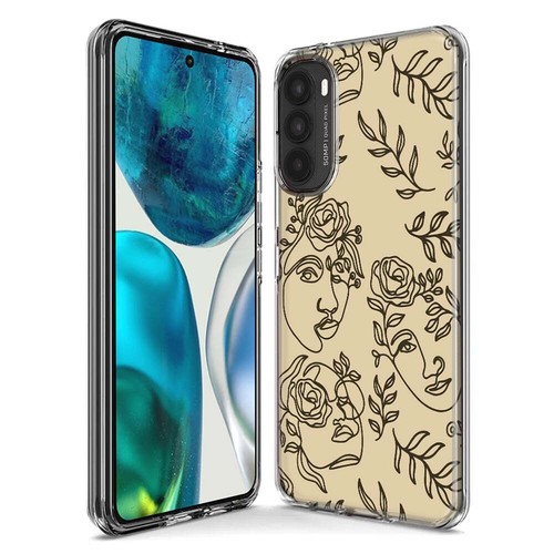 Mundaze Case for Motorola Moto G Play 4G 2024 Abstract Line Art Faces - 第 3/6 張圖片