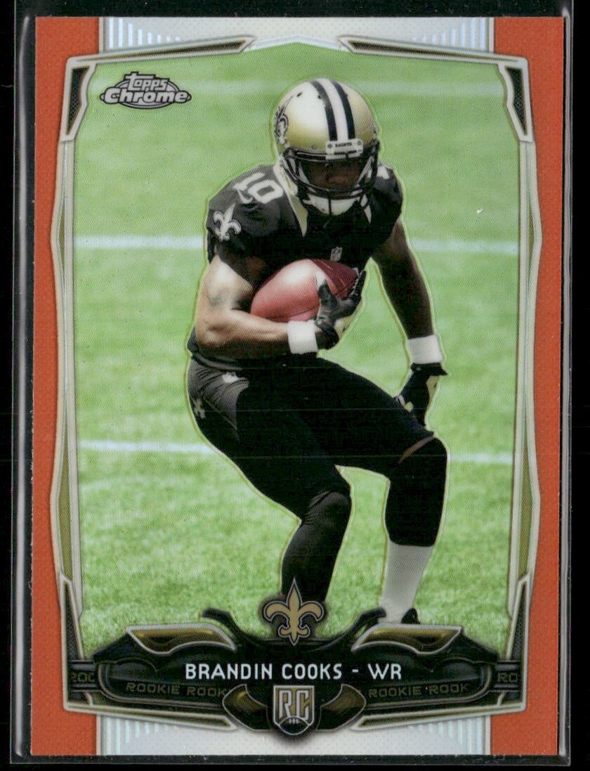 Brandin Cooks 2014 Topps Chrome Orange Refractors #149 - New Orleans Saints