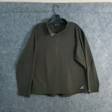 Eastern Mountain Sports EMS Polartec Men's 1/4 Zip Pullover Jacket L Olive Green