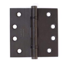 Bisagra de rodamiento de bolas de latón macizo de alta resistencia Emtek 9641410B 4" X 4" con núcleo cuadrado