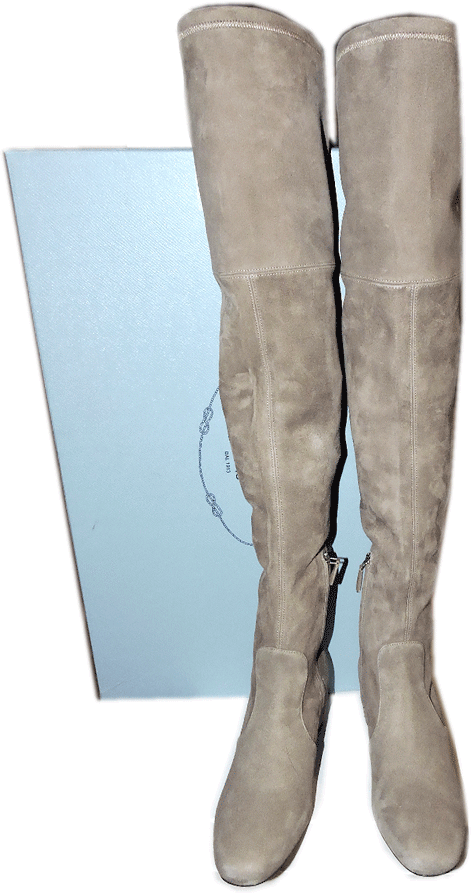 1450 Gamuza Prada Marrón Topo Stretch Sobre botas La Rodilla botas Sobre Tacón Metal Botines 37 f400be 1450 Gamuza Prada Marrón Topo Stretch Sobre botas La Rodilla botas Sobre Tacón Metal Botines 37 f400be