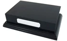 Black Satin Display Plinth Base 6x4" Top for Ornaments Trophy can Engrave Plaque