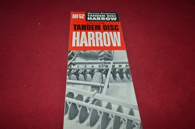 Massey Ferguson 52 Tandem Disc Harrows Dealer's Brochure RCOH #2