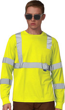 Safety Shirt,High Visibility Work T Shirt Long Short Sleeve Class 3 XS-6XL 