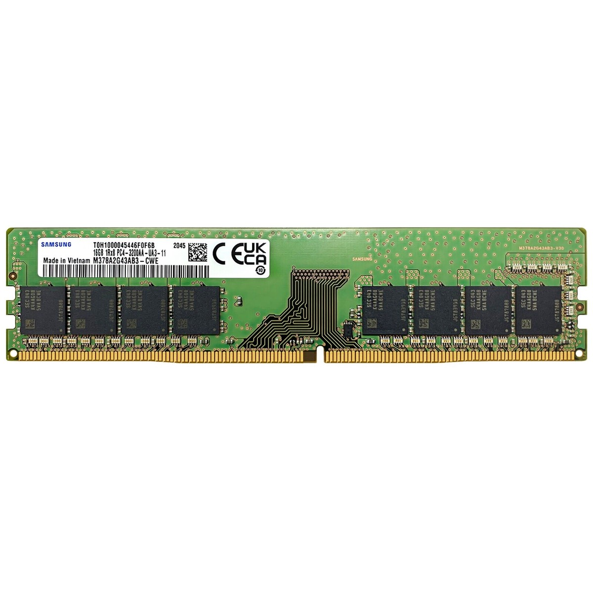 16GB Samsung 1Rx8 DDR4 3200MHz PC4-25600 288-Pin Non-ECC DIMM