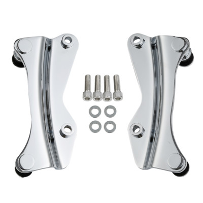 Chrome 4 Point Docking Hardware Fit For Harley Touring Street Glide 2014-2025