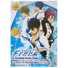 DVD Anime FREE Iwatobi Swim Club Season 1-3 VOL.1-37  6 MOVIE  SP - ENG DUB