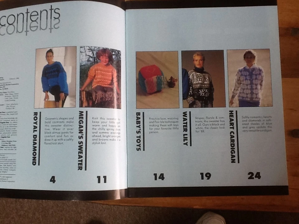 Machine Keyplate News # 14 Bond / USM / Ultimate Sweater knitting Pattern Book - Image 2 of 4