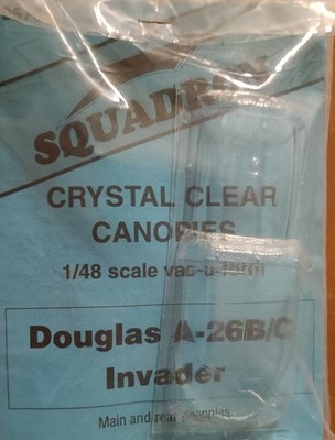 Douglas A-26 B/C Invader, Crystal Clear Canopy, Squadron, Scale: 1/48, Kit: 9570