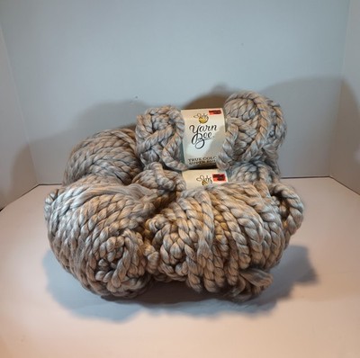 6 Skeins Yarn Bee True Colors Super Bulky Fall Frost 10 oz 30 Yards Acrylic