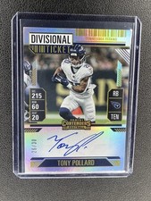 Tony Pollard 2024 Panini Contenders Divisional Ticket Auto #’d /30 Titans