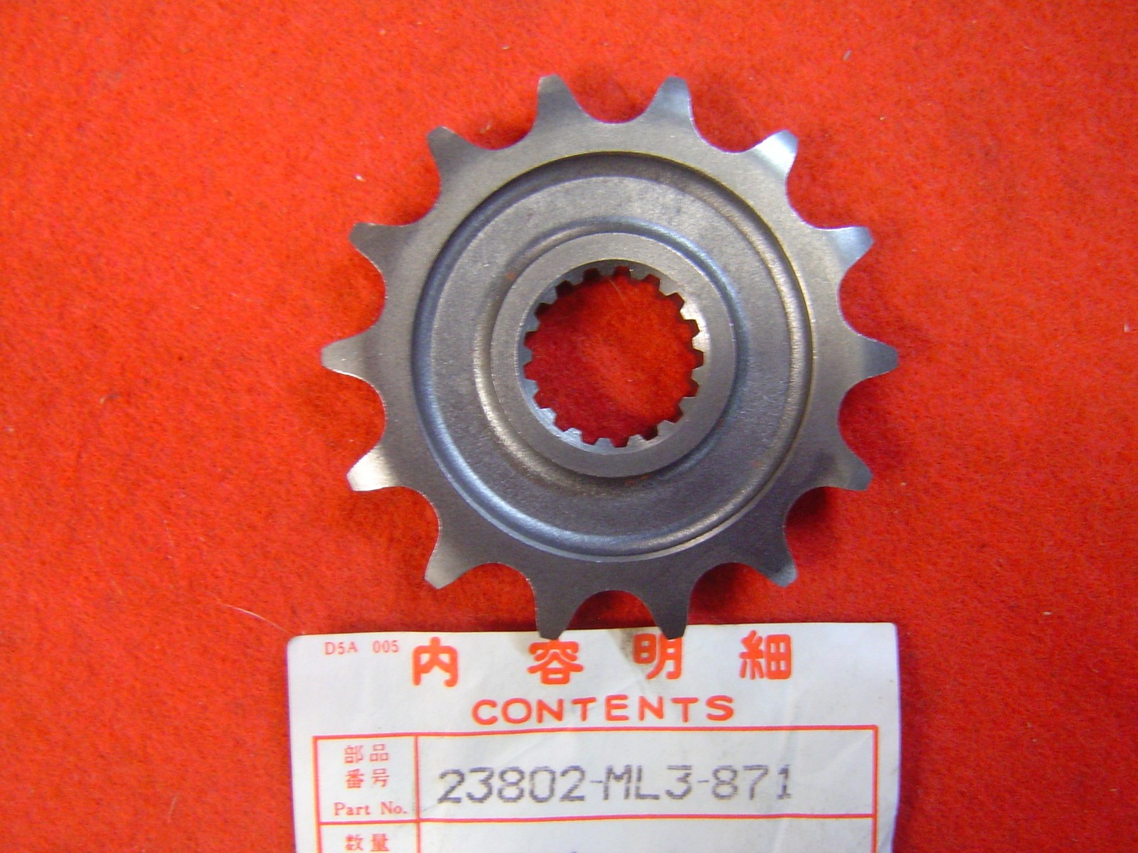 Pignon 14 dents pour réparer la boîte de vitesse CR500 et CR250R