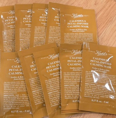Kiehl's Calendula Petal Infused Calming Mask packettes  7pc @5ml each RV: $24