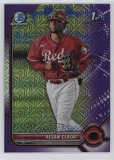 2022 Bowman Chrome Prospects Mega Box Purple Mojo Refractor /250 Allan Cerda b9e