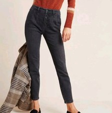 Anthropologie Pilcro and the Letterpress High Rise Skinny Black Jeans size 30
