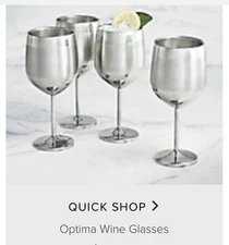 Frontgate Optima Wine Glasses Set 4