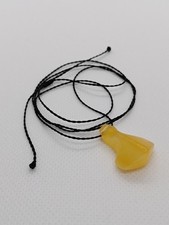 THOR'S HAMMER Mjolnir Genuine BALTIC AMBER Polished Pendant Viking 1.5g