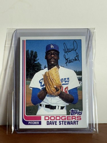 Dave Stewart #213 1982 Topps card