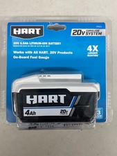 HART 20V 4.0Ah Lithium-Ion Battery Black Compatible with HART 20V Tools