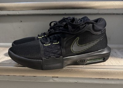 Nike LeBron Witness 8 Black Green Lion Graphic Basketball Sneakers FB2239-002