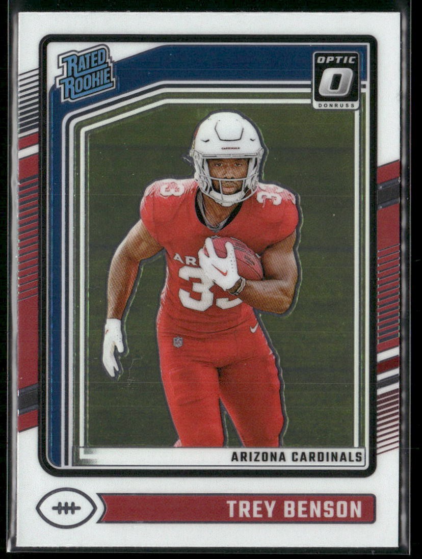 2024 Donruss Optic #293 Trey Benson Rookie Arizona Cardinals