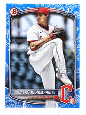 2025 Bowman 1st Prospects JACKSON HUMPHRIES Blue Pattern Border #BP‑11 /125 RC