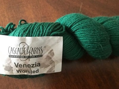 Cascade Yarns Dark Green Venezia 70 % Merino 30 % Silk Yarn