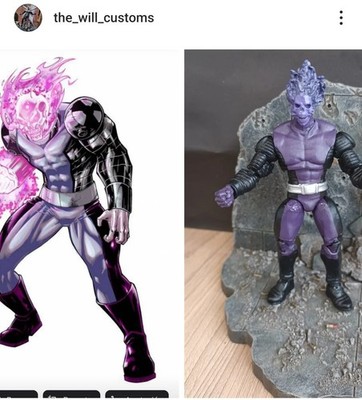 1:18 3.75 custom action Figure Atomic Skull Superman Enemy MARVEL UNIVERSE SCALE