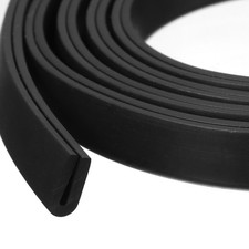 5/32"x23/64" 3.3ft Rubber U Channel Edge Trim Round Type Fit for 0.5-1mm Edge