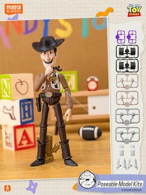 BLOKEES Toy Story Elite Version 01 Woody Less-hide Poseable Model Kit Figure